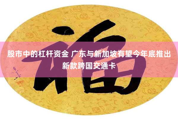 股市中的杠杆资金 广东与新加坡有望今年底推出新款跨国交通卡