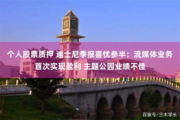 个人股票质押 迪士尼季报喜忧参半：流媒体业务首次实现盈利 主题公园业绩不佳